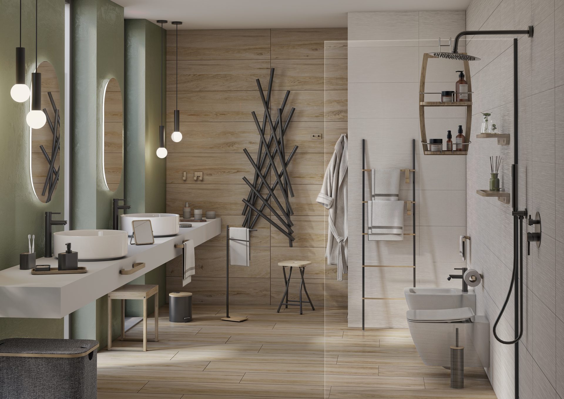 Ambiente baño Bamboom — Gedy Ibérica